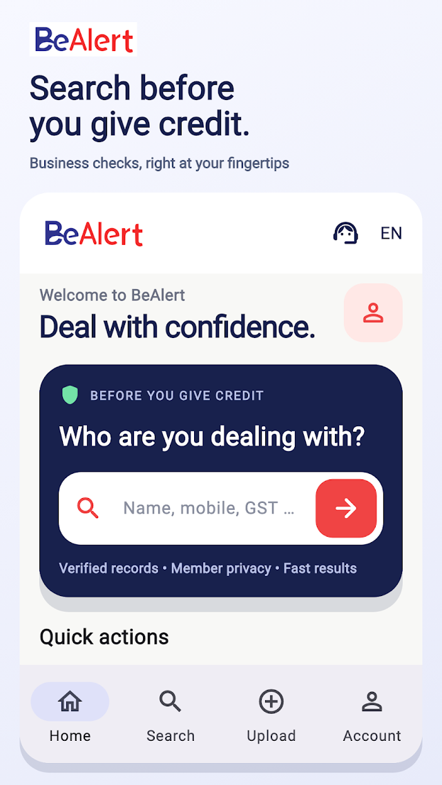 BeAlert.info app screenshot